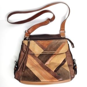 Fóssil Boho Leather Crossbody Bag